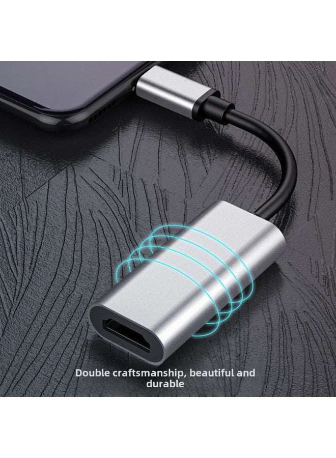 كابل عالي الوضوح من النوع C إلى HDMI للهاتف المحمول وشاشة الكمبيوتر وخط محول جهاز العرض لمشاركة العرض والشحن - اللون: النوع C إلى HDMI 4K 【تسليط الضوء على سبائك الألومنيوم】】 - Image 3